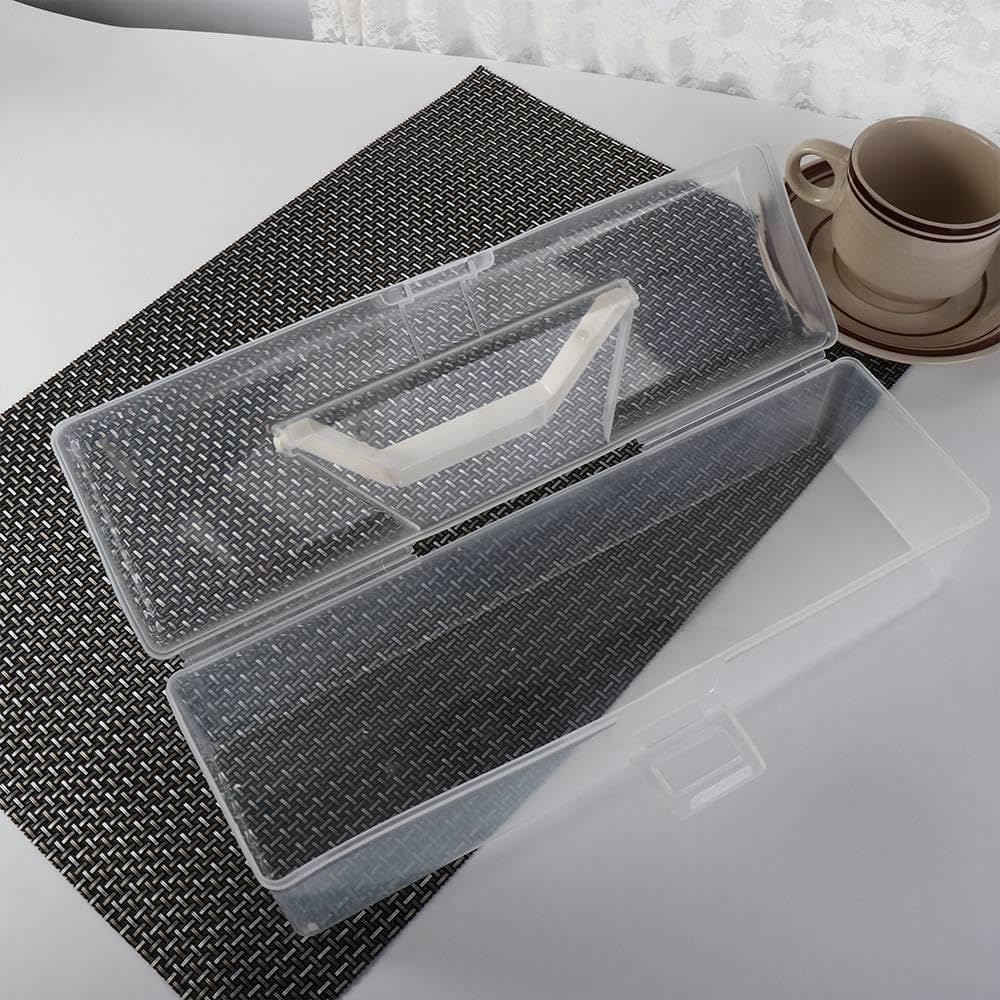 Minimalist 1-Piece Noodle Storage Container - Clear Chopsticks Box with Lid for Kitchen Organization | Perfect for Pantry, Dorm Room & Meal Prep