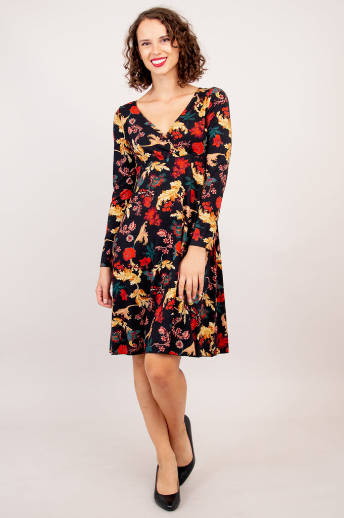 Elegant Denver Dress with Ornate Bamboo Design - Perfect for Summer Parties & Casual Outings