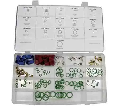 Heavy Duty Truck AC Service Assortment Kit 4464 - Professional HVAC Repair Tools for Semi Trucks & Commercial Vehicles | Ideal for Mechanics & Fleet Maintenance