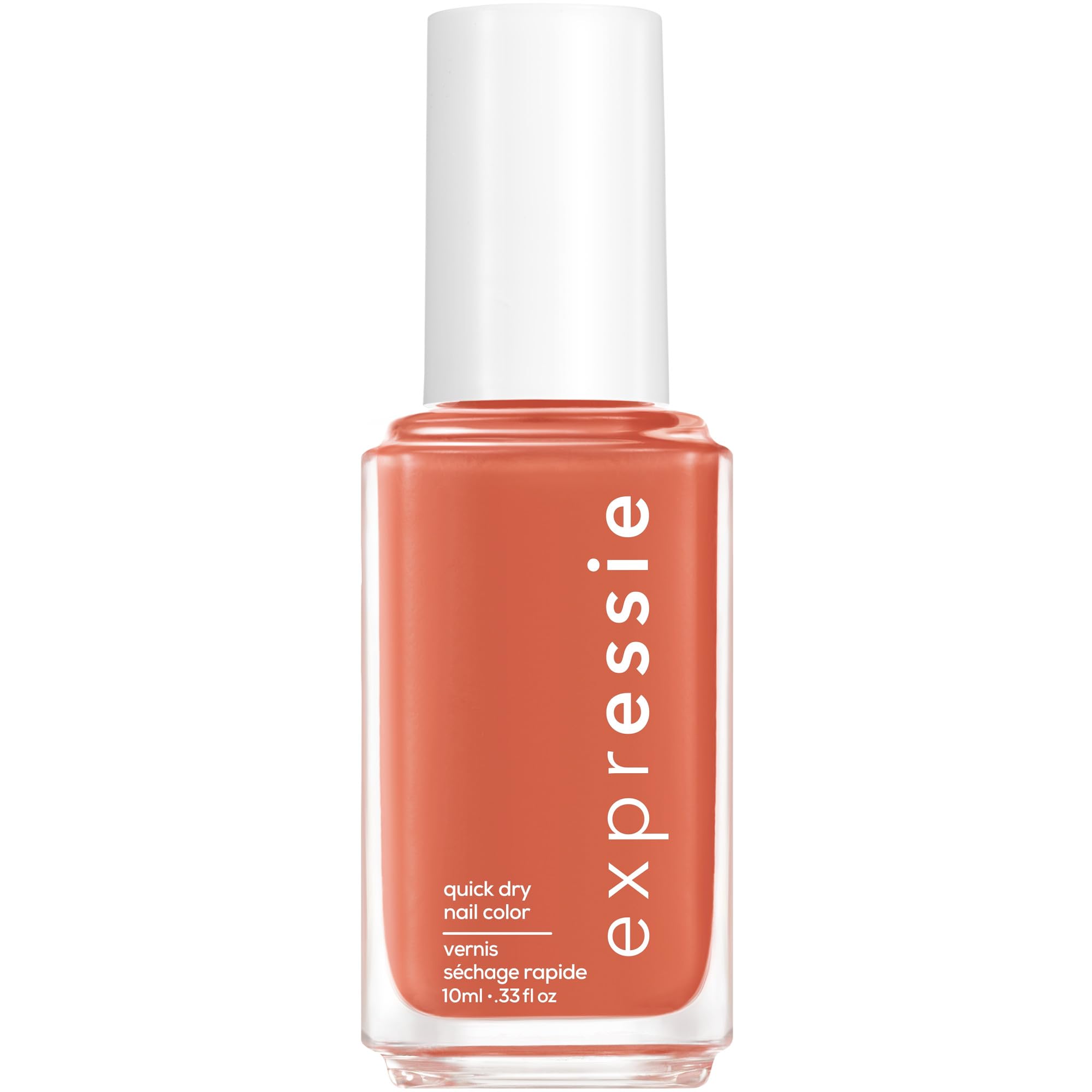 Essie Expressie Quick-Dry Nail Polish - Vibrant Orange Nail Polish, 0.33 fl oz - Fast Drying, Long Lasting Formula for Salon-Quality Manicures at Home, Perfect for Everyday Wear & Special Occasions