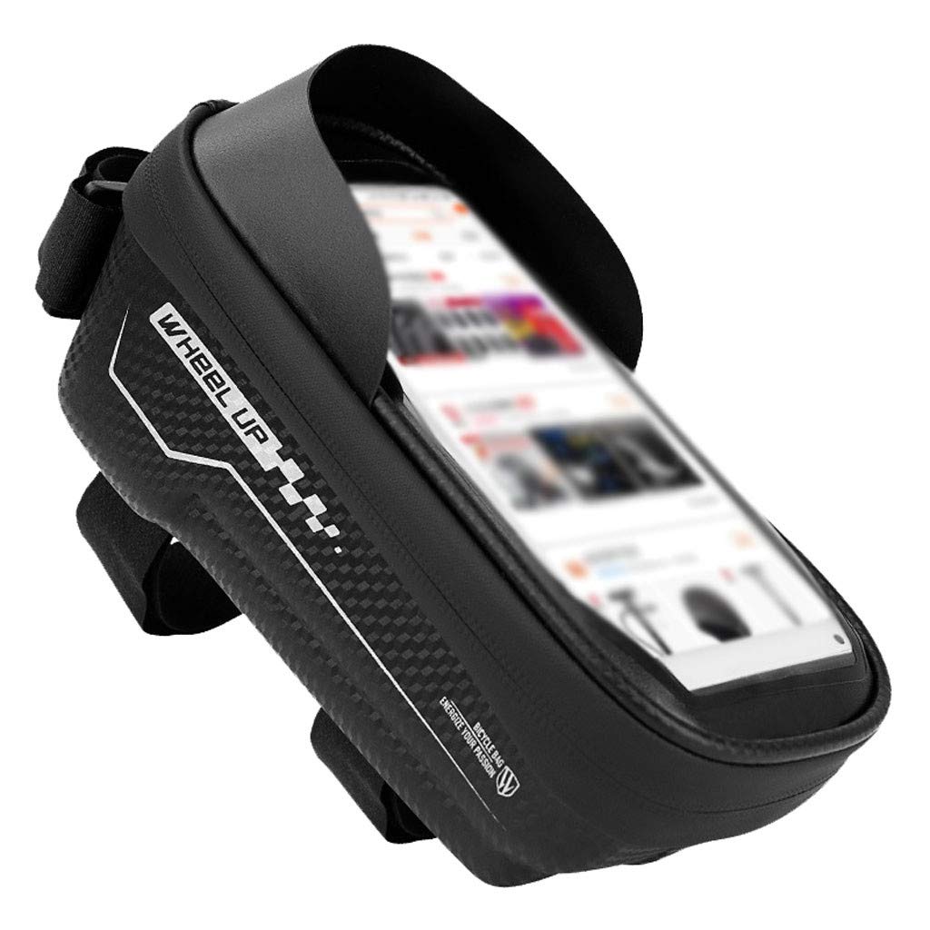 Zerlibeaful Waterproof Bike Frame Bag - TPU & EVA Material, Fits 6.5 Inch Phones, Includes Mini Bike Light - Perfect for Cycling Commutes, Mountain Biking & Outdoor Adventures