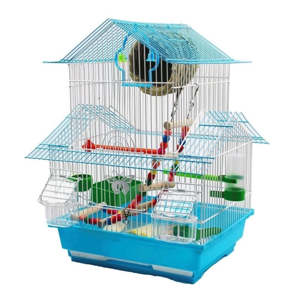 HNHYNSY Medium Parakeet Cage - Sturdy & Spacious Bird Cage for Cockatiels, Parakeets, and Small Birds - Perfect for Home, Travel, and Outdoor Use