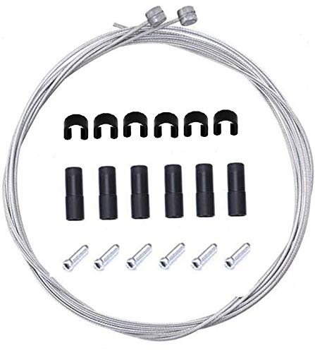 BlueSunshine Bike Brake Cable and Housing Set - 5mm Brake Cable Replacement Kit for Road & Mountain Bikes | Durable Brake Cables for Smooth Stopping | Perfect for Commuting, Cycling & Outdoor Adventures (Green)