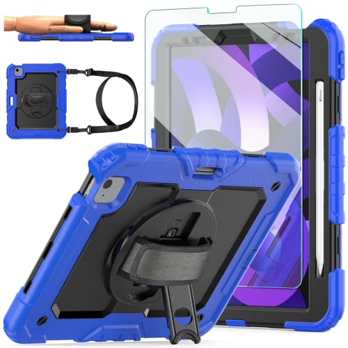Blue Case + Glass Screen Protector