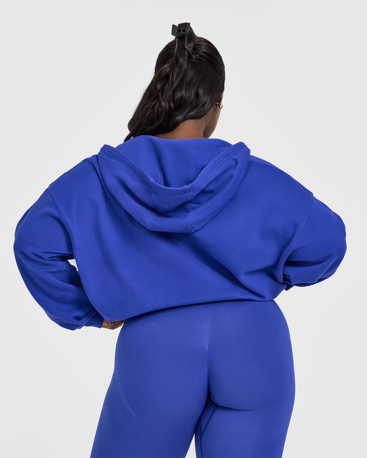 Mid Weight Zip Through Hoodie for Men & Women - Comfortable Fleece-Lined Pullover with Full-Zip Front in Space Blue | Perfect for Casual Wear, Outdoor Activities & Gym Workouts