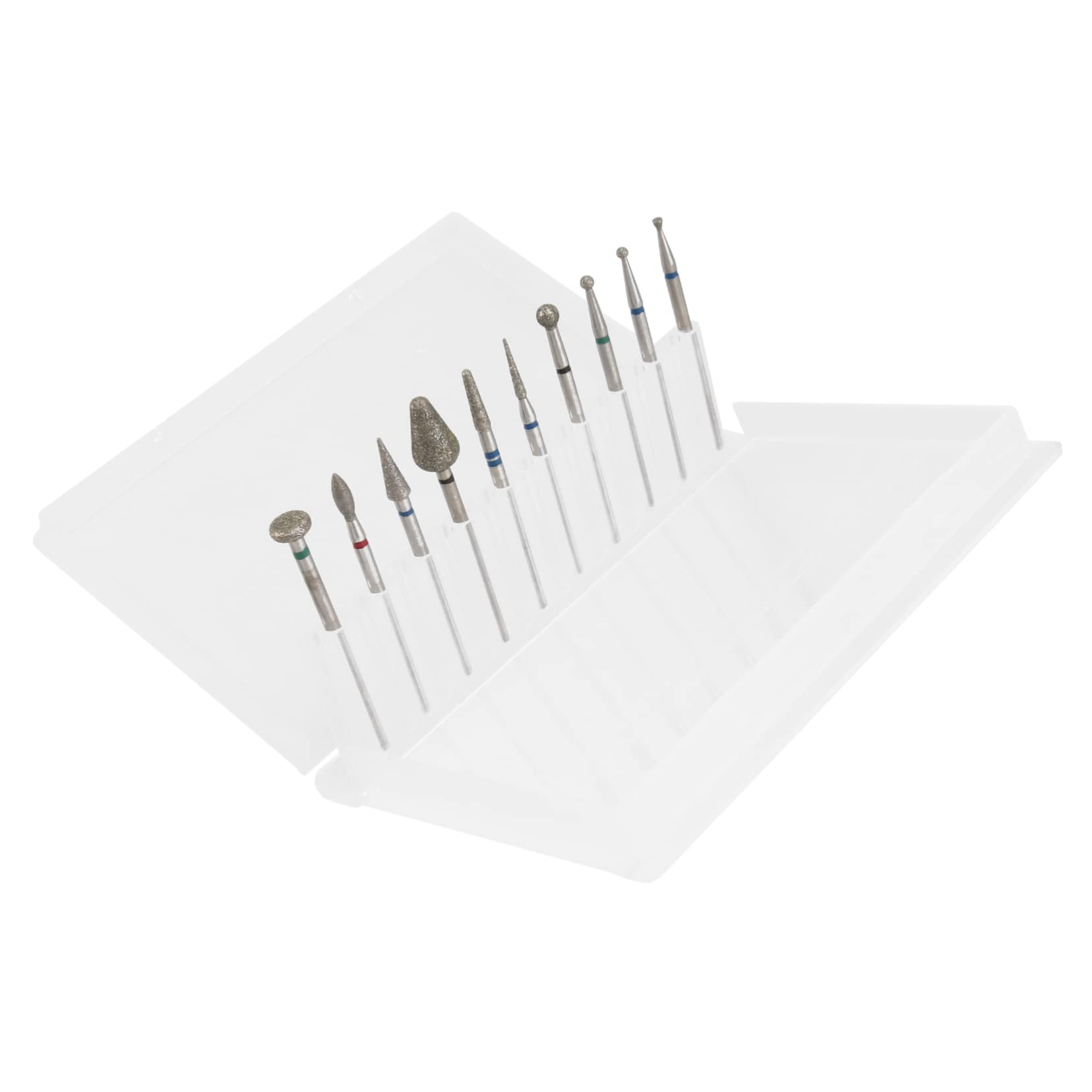 FOMIYES 10pcs Nail Drill Bits Set with Sanding Discs - Professional Nail Grinding Heads for Acrylic & Gel Polish Manicure - Perfect for Home Salon & Nail Art Enthusiasts