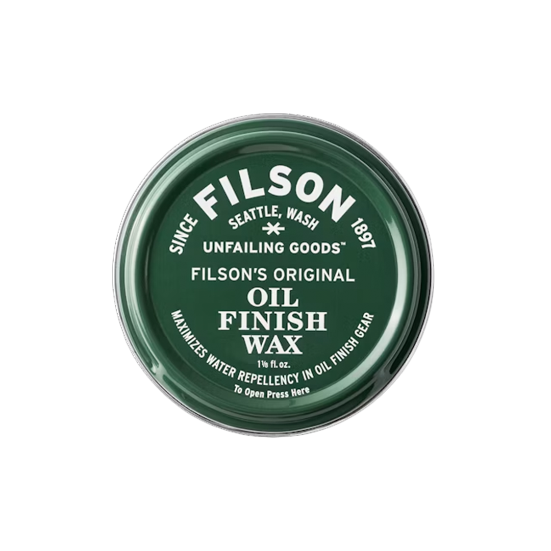 Filson Oil Finish Wax for Leather & Boots – Waterproof & Protective Conditioning Wax for Outdoor Gear & Workwear