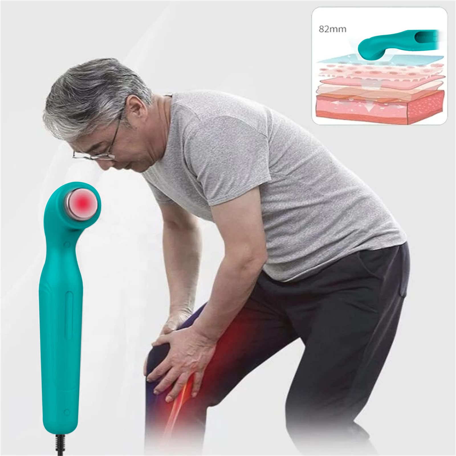 Portable Ultrasound Machine for Pain Relief - Home Physical Therapy Device with Accessories | Ideal for Muscle Recovery, Joint Pain & Sports Injuries