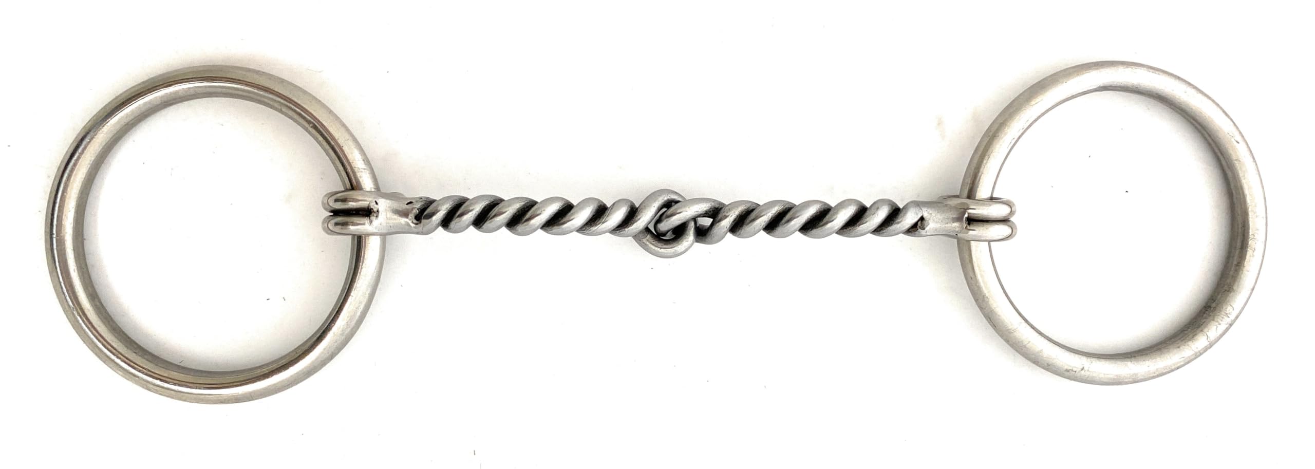 AJ Tack Sweet Iron Loose Ring Twisted Snaffle Bit - Comfortable Horse Training Bit for Dressage, Jumping & Trail Riding