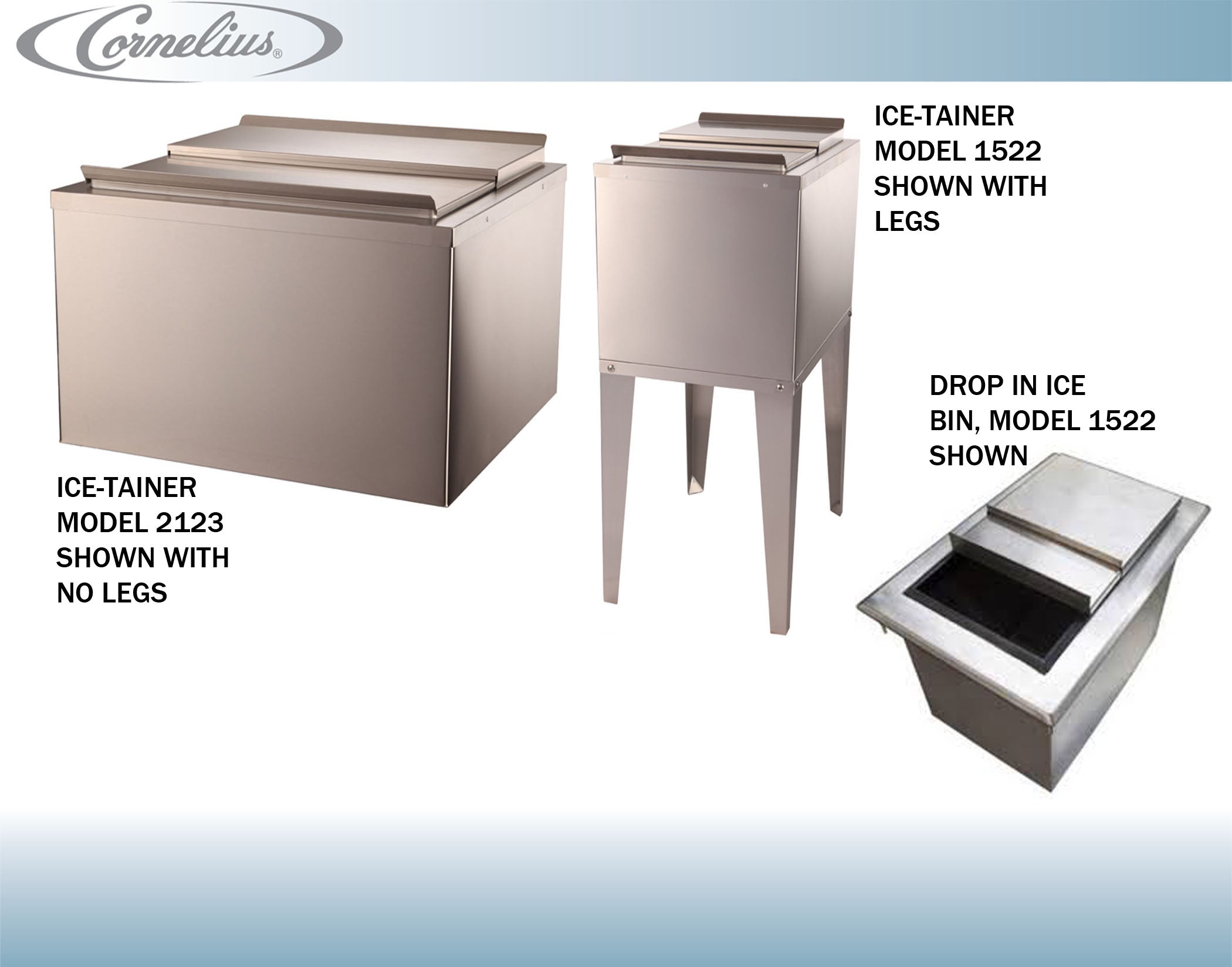 Cornelius Ice Bins & Ice Chests with/without Cold Plates | Free Shipping | Perfect for Outdoor Events, Camping & Commercial Use