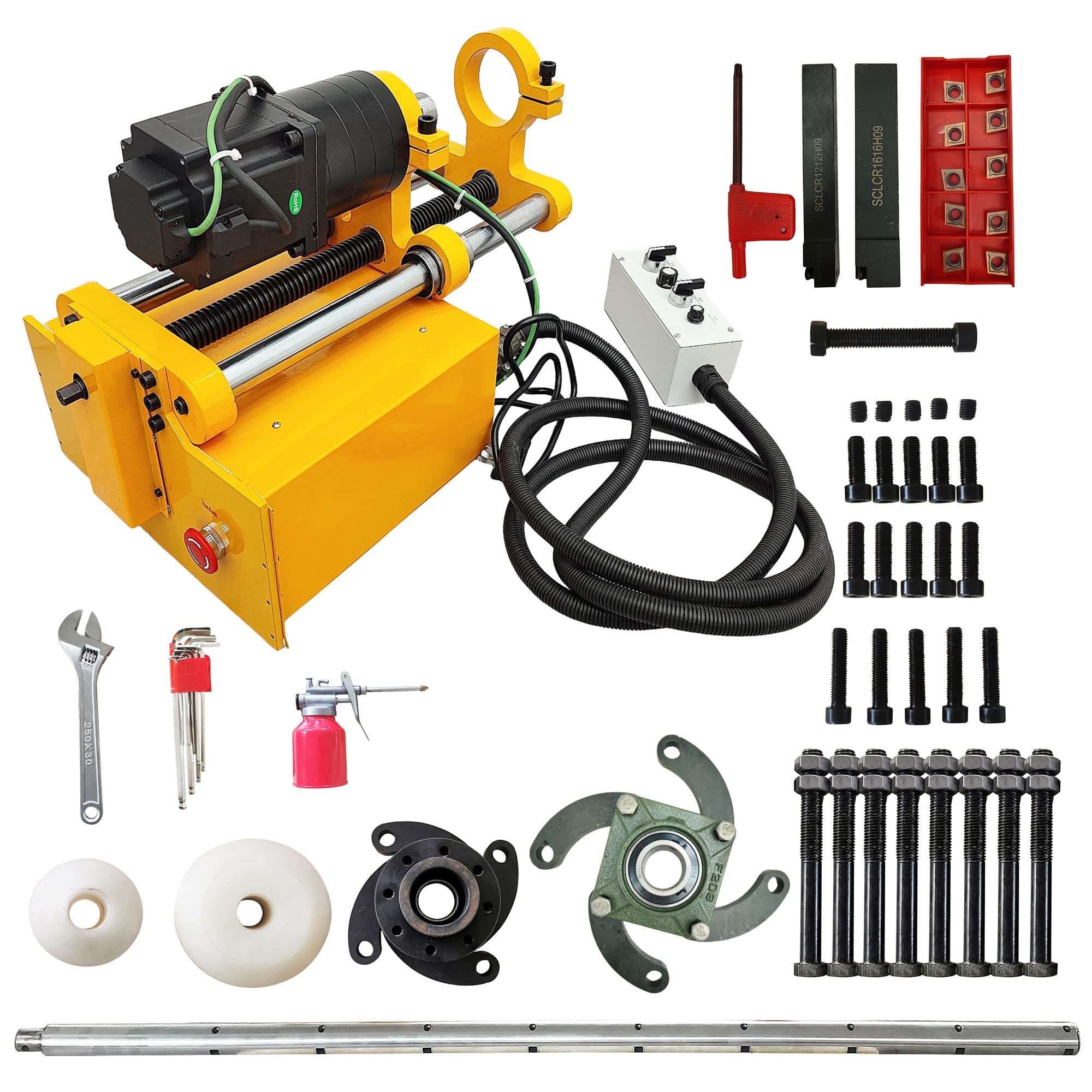 Portable Line Boring Machine XDT50 - 110V Excavator Repair Tool with Control Handle | Heavy Duty Construction & Mining Equipment | Hydraulic Cylinder Repair | On-Site Field Maintenance | Perfect for Construction Sites, Mining Operations & Equipment Workshops | Emergency Repairs & DIY Projects | Ideal for Digging, Demolition & Trenching Work | Use for Excavator Arm Repair, Machinery Service & Industrial Maintenance