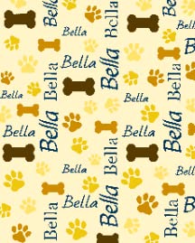 Dog Paw Print Bone-1