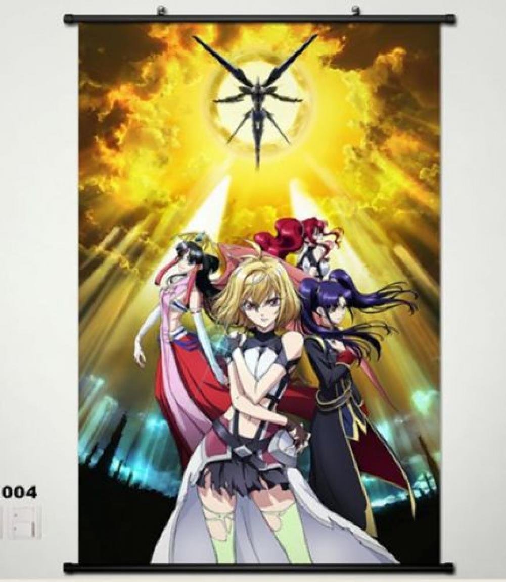 Chris Home Decor Poster Wall Scroll 004 - Anime Cross Ange: Rondo of Angels and Dragons Wall Art for Living Room & Bedroom - Perfect for Anime Fans & Home Decoration Gifts