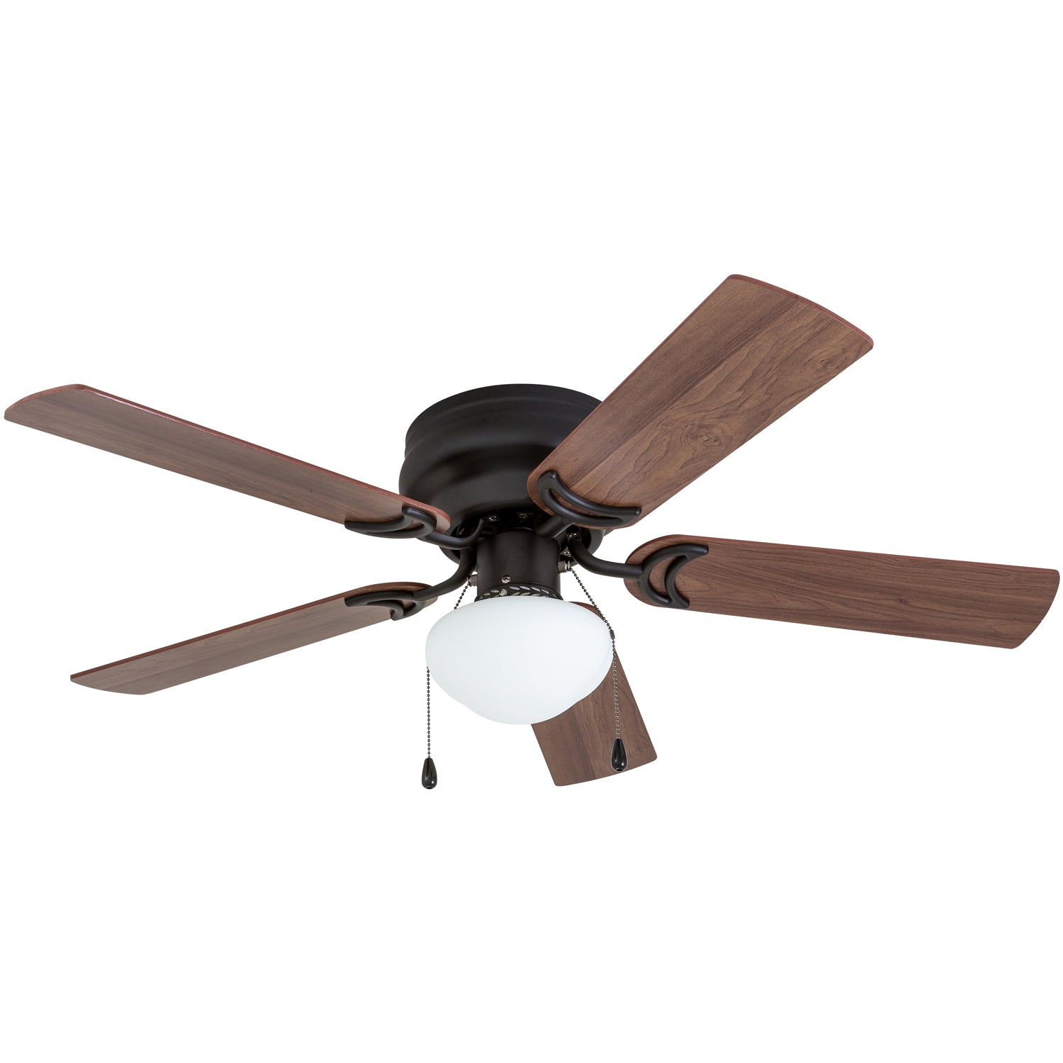 42 Inch Alvina Bronze Ceiling Fan with Pull Chain - Modern Indoor/Outdoor Ceiling Fan for Bedroom, Living Room, Patio & Office