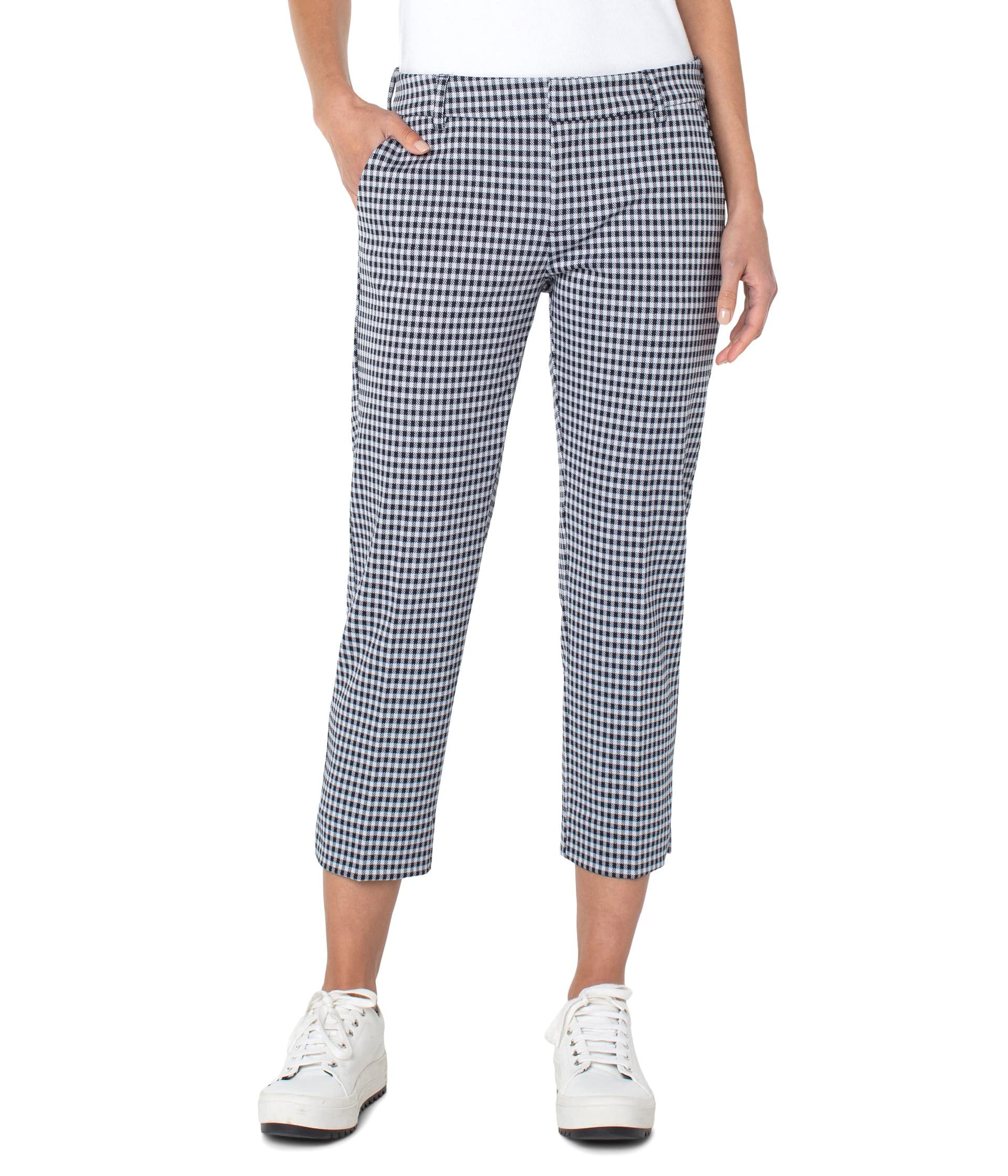 Liverpool Los Angeles Women's Kelsey Knit Cropped Pants - Stylish Casual Pants for Women, Perfect for Work, Travel & Everyday Wear