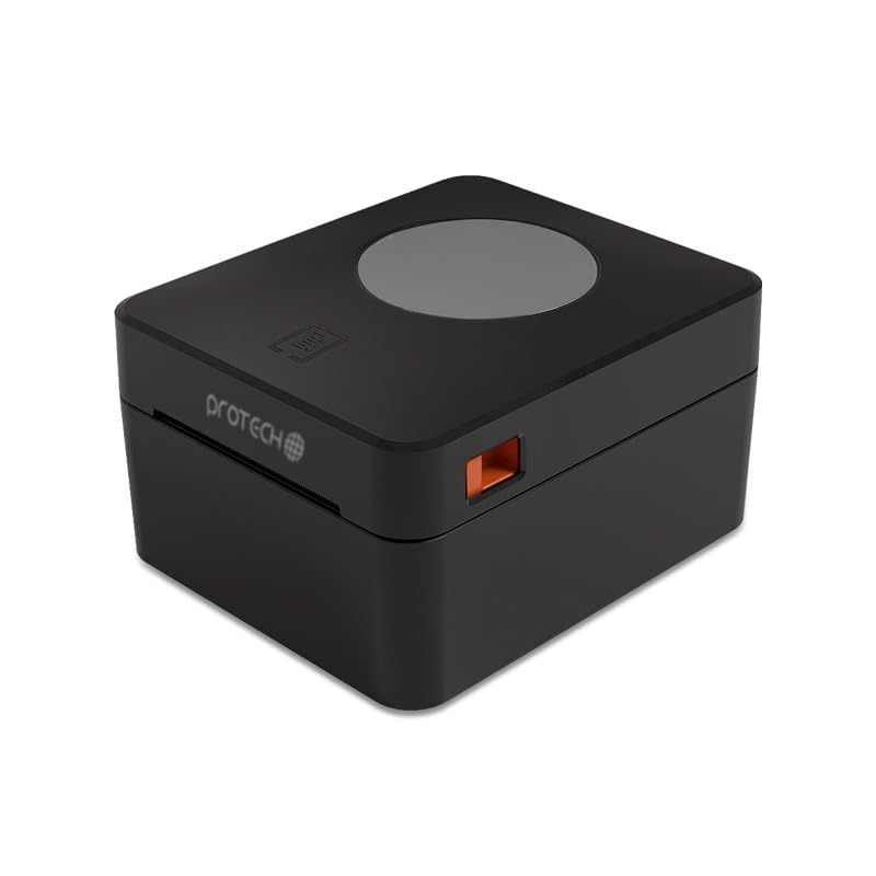 PROTECH® Bluetooth Thermal Shipping Label Printer 6x4 Inch - Wireless Compatible with Windows, Mac, iOS, Android - Works with Amazon, eBay, Etsy, Hermes, Royal Mail - Perfect for E-commerce Sellers & Small Business Shipping