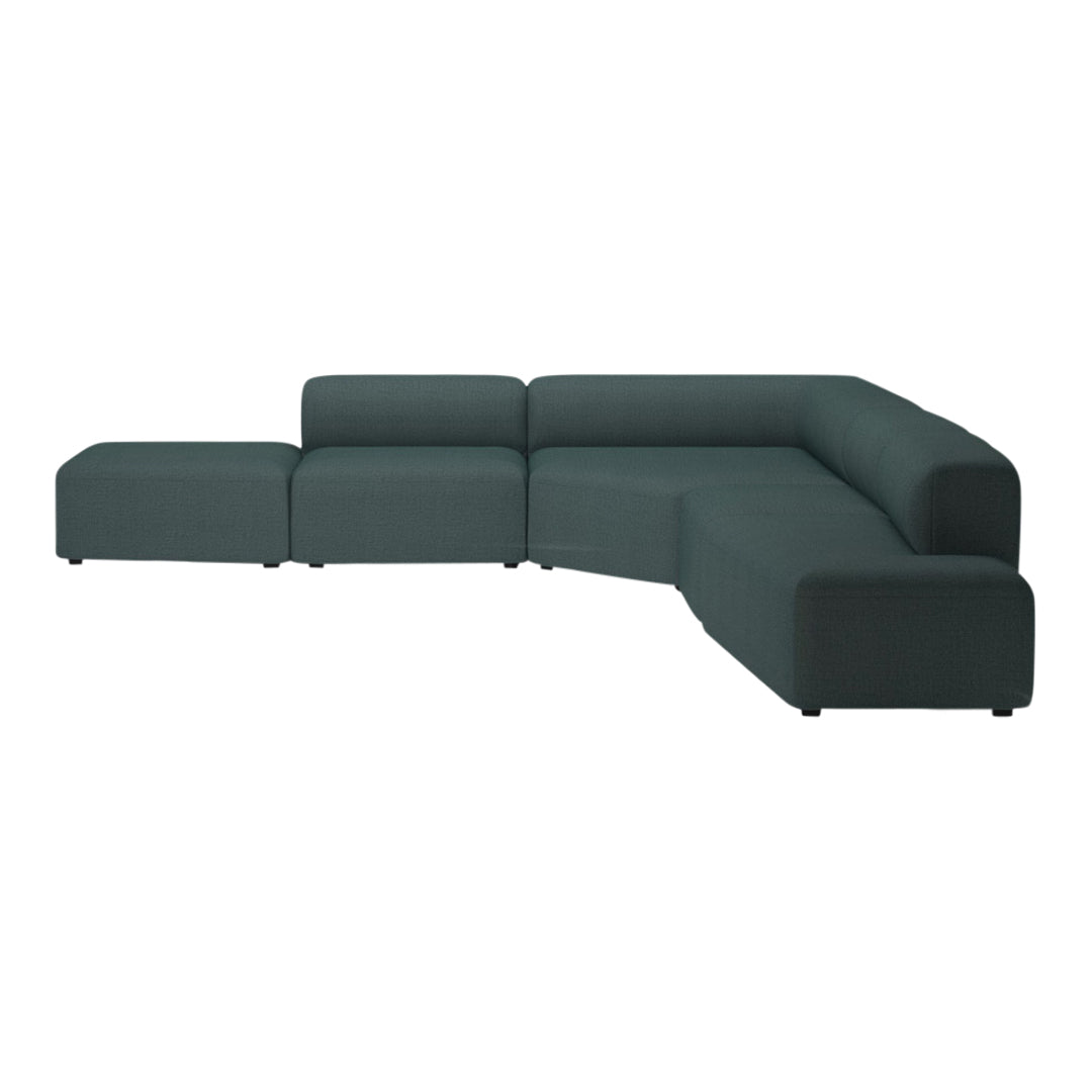 Modern Angle Corner Sofa with Open End & Chaise Lounge - Perfect for Living Room, Family Room or Apartment Relaxation