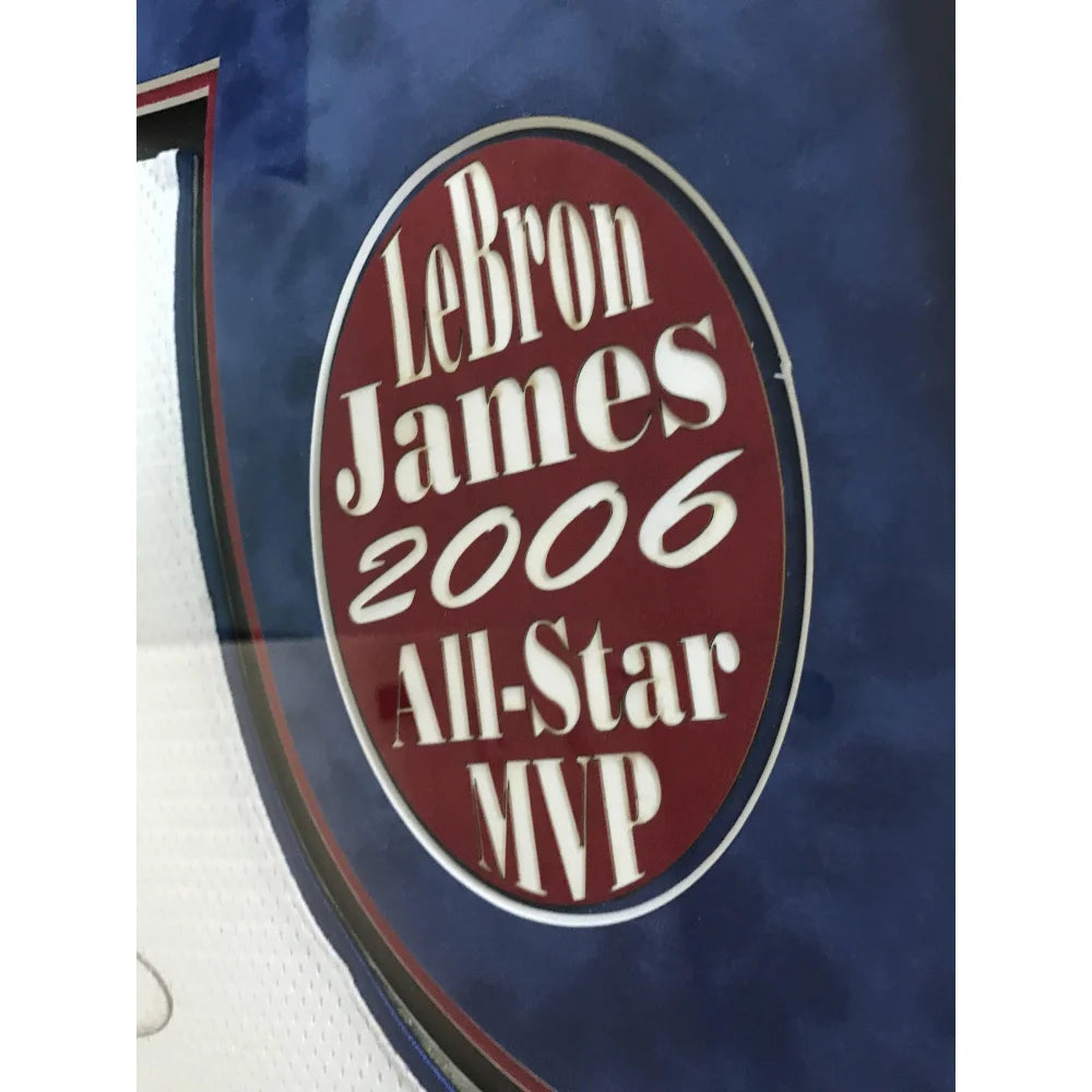 LeBron James Signed 2006 NBA All-Star Game Framed Jersey with UDA COA #D/123 - Cleveland Cavaliers Autographed Memorabilia - Perfect for Sports Collectors & Man Cave Decor