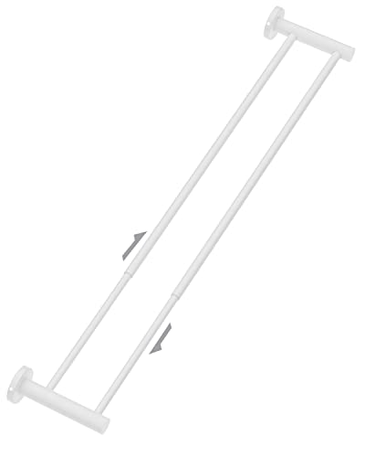 White Double Towel Bar