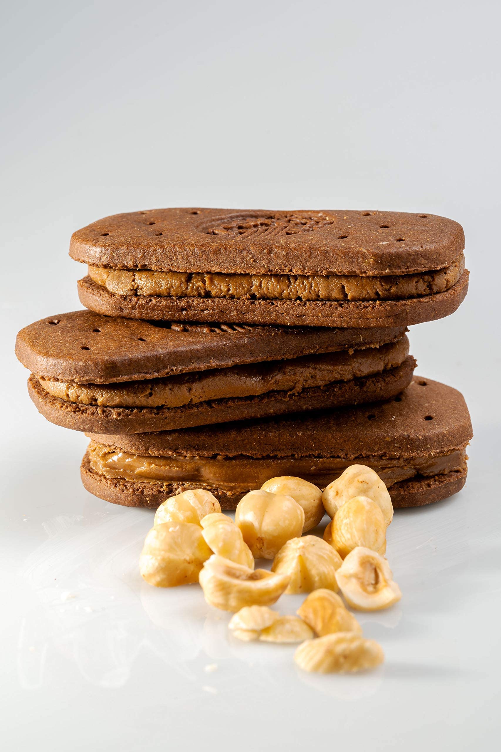 Olyra Organic Breakfast Biscuit Sandwiches with Hazelnut Cocoa - Healthy Low-Sugar High Fiber Snacks for Kids | 4 Pack | Perfect for School Lunches & After-School Treats
