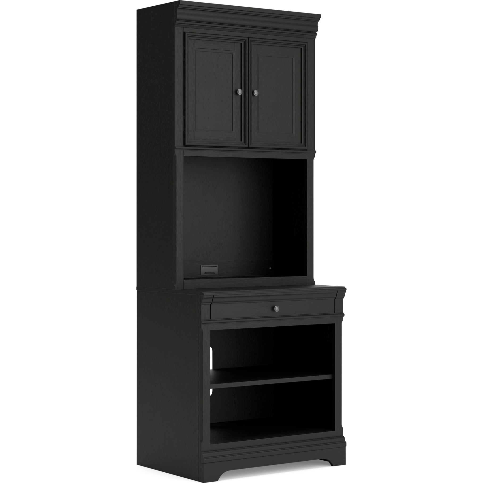 Beckincreek Black Bookcase - Modern Bookshelf for Home, Office & Library | Stylish Storage for Books, Decor & Essentials