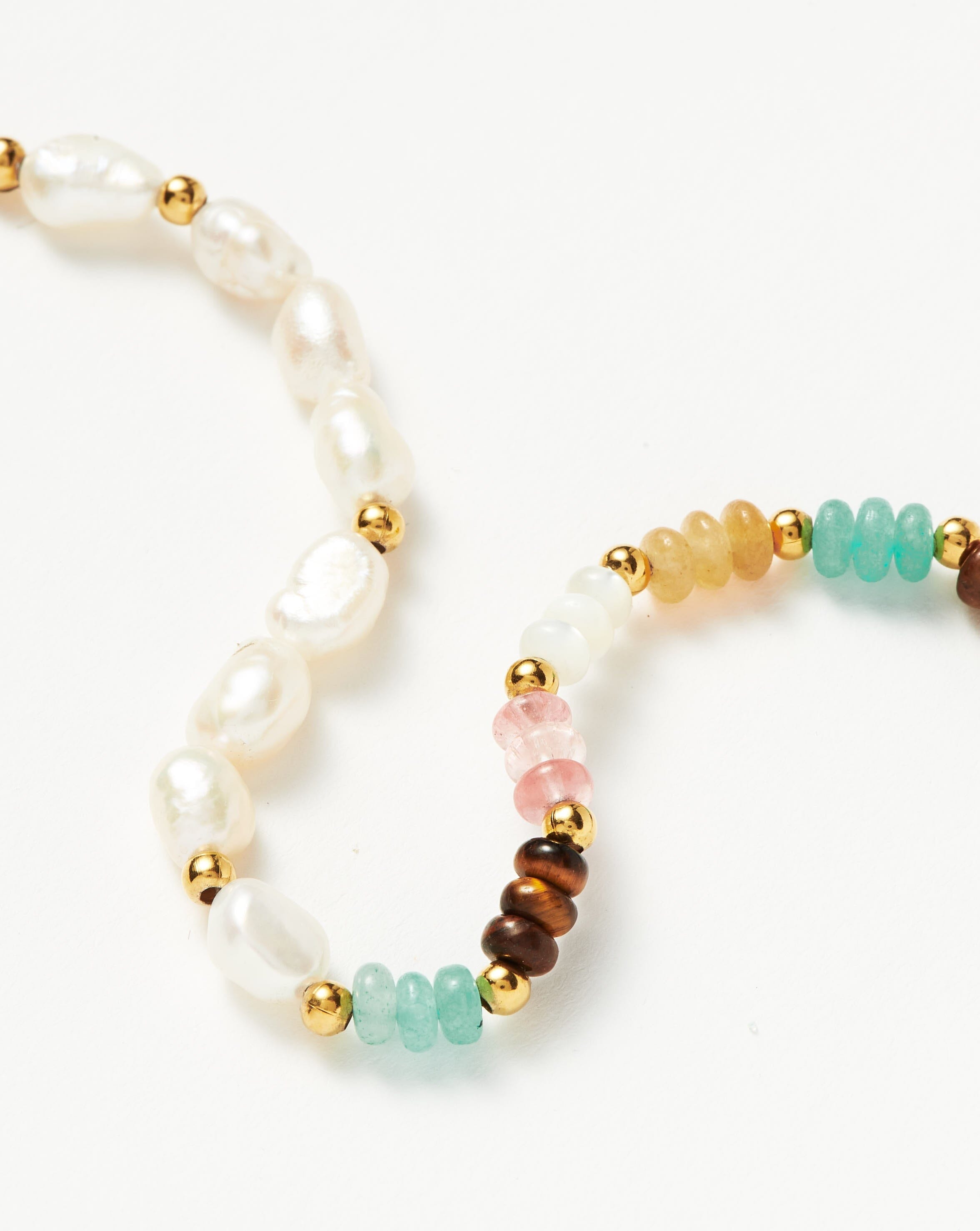 Good Vibes Pearl Multi Beaded Bracelet for Women - Elegant Boho Jewelry for Everyday Wear, Parties & Special Occasions