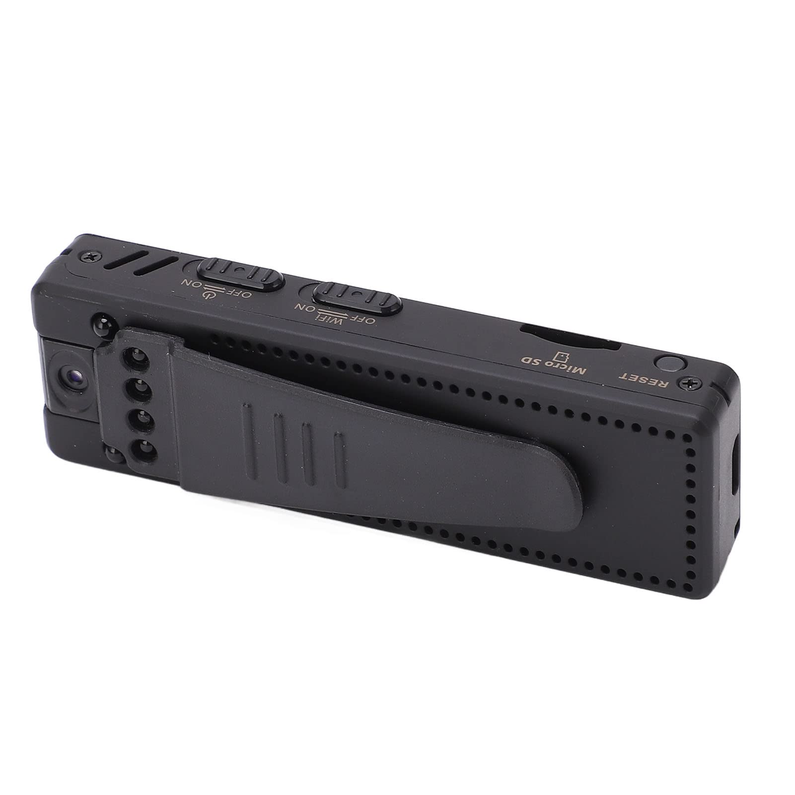 ASHATA HD 1080P Body Camera - Mini Wearable Digital Camera with 90° Rotation, 25fps & 6 IR Lights for Police, Security, Sports, Car Dash Cam & UAV Drone - Compact & Easy to Use Surveillance Gear