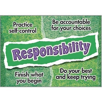 Argus® Responsibility Motivational Poster - Inspirational Office Wall Art for Workplace & Home Decor - Perfect for Offices, Classrooms, and Study Rooms