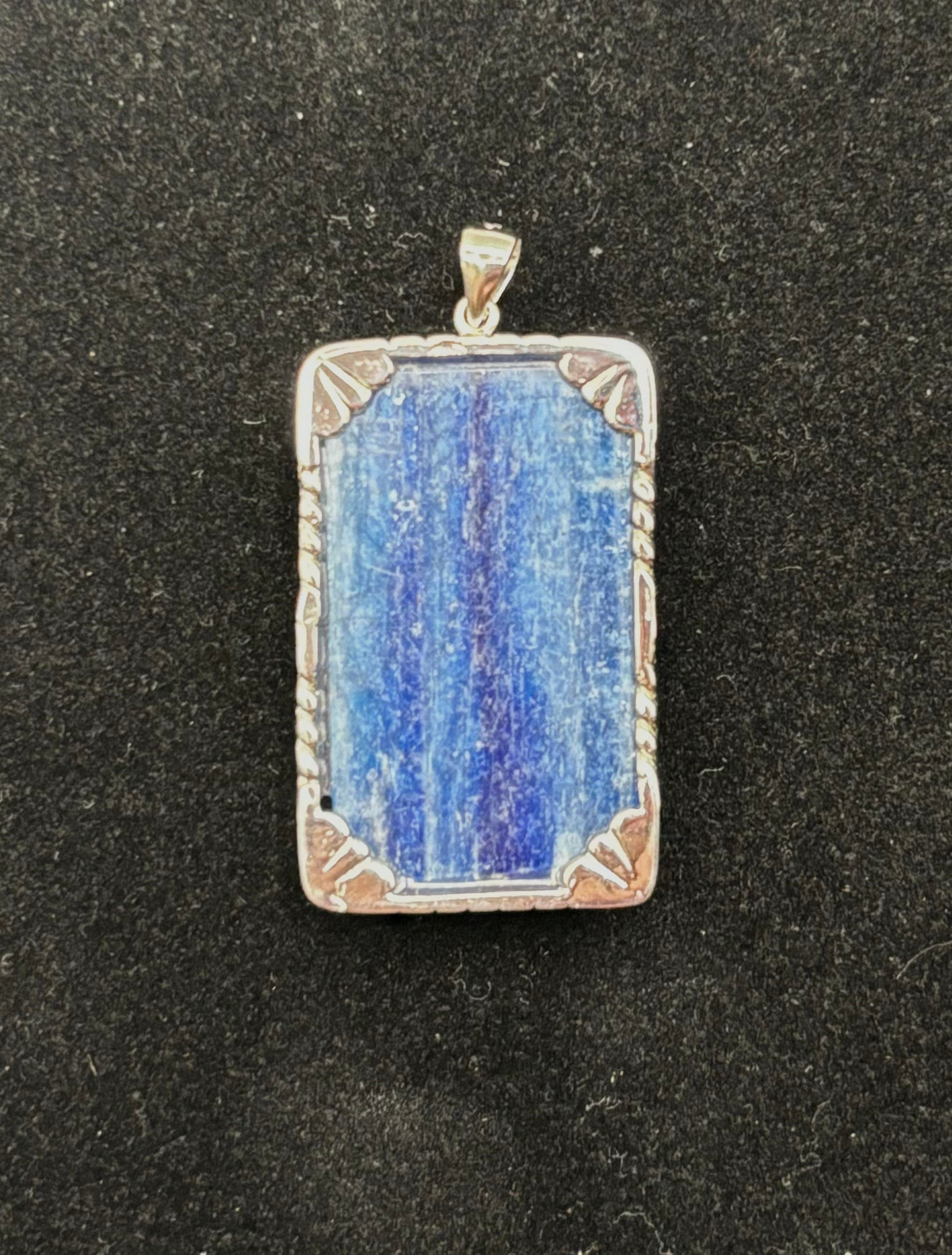 Natural Blue Kyanite Pendant Necklace - Healing Crystal Jewelry for Chakra Balancing & Spiritual Protection | Perfect for Meditation, Yoga & Energy Work
