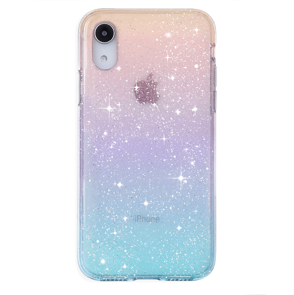 Ombre Stardust Glitter iPhone Case - Sparkling Protective Cover for iPhone 13/14/15 - Trendy Fashion Accessory for Women & Girls - Perfect for Parties, Daily Use & Gift Giving