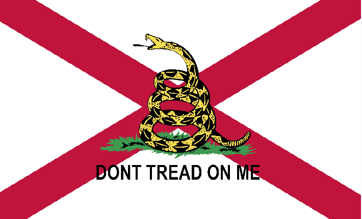 Alabama Gadsden 3'X5' Flag ROUGH TEX® 68D - Durable Outdoor & Indoor American Flag for Home, Garden, and Patriotic Events