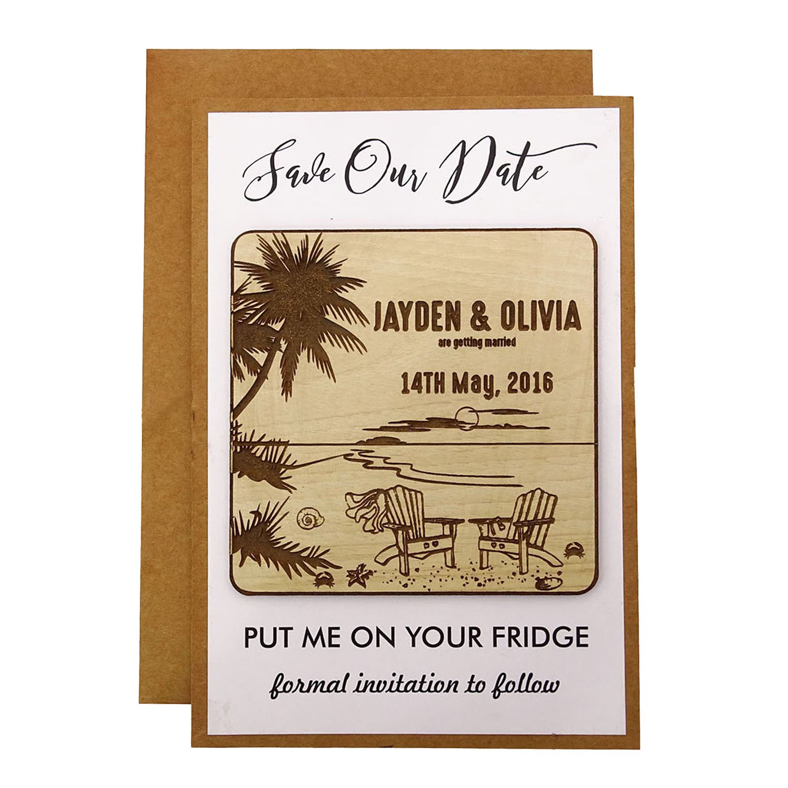 Custom Engraved Rustic Wedding Save The Date Wooden Magnets - 50 Pack Personalized Gift for Bridal Party, Anniversary & Home Decor (Perfect for Save the Date Cards, Fridge Decor & Wedding Favors)