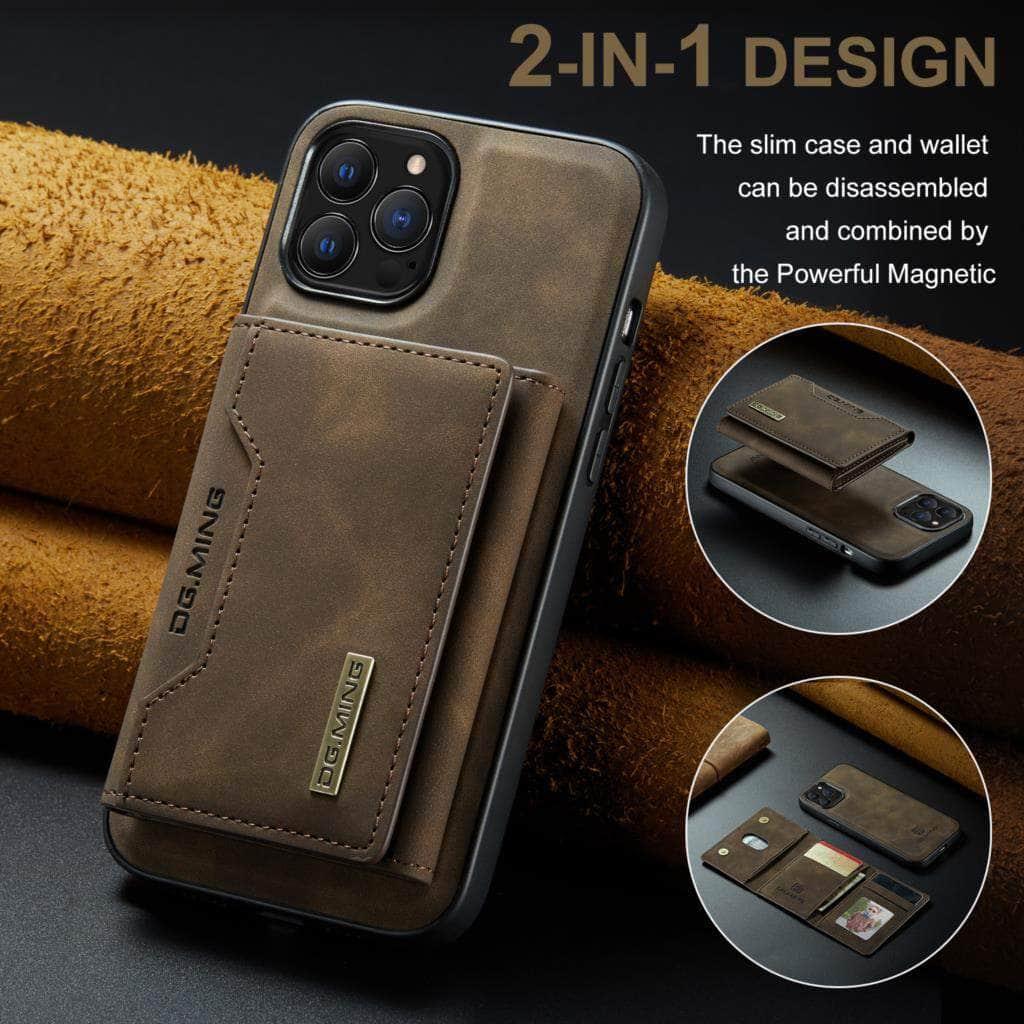 iPhone 15 Magnetic Wallet Case with Split Body Design - Slim Protective Cover for Cards & Cash | Perfect for Everyday Use, Travel and Hands-Free Convenience