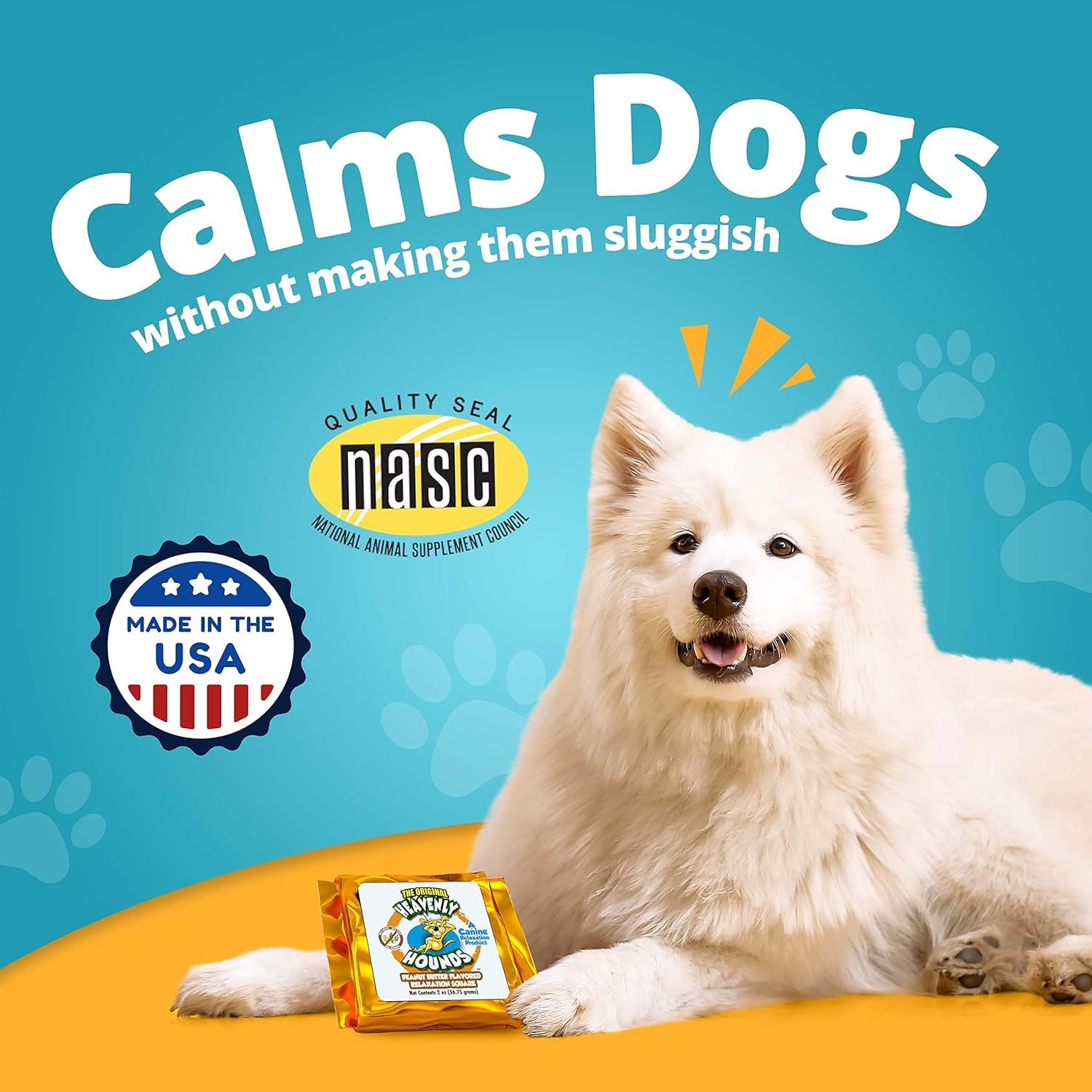 Natural Peanut Butter Chews for Dogs - Anxiety Relief Treats with Calming Ingredients - No Hemp, Grain-Free, 2 Oz (Pack of 4) - Perfect for Travel, Vet Visits & Thunderstorm Stress Relief