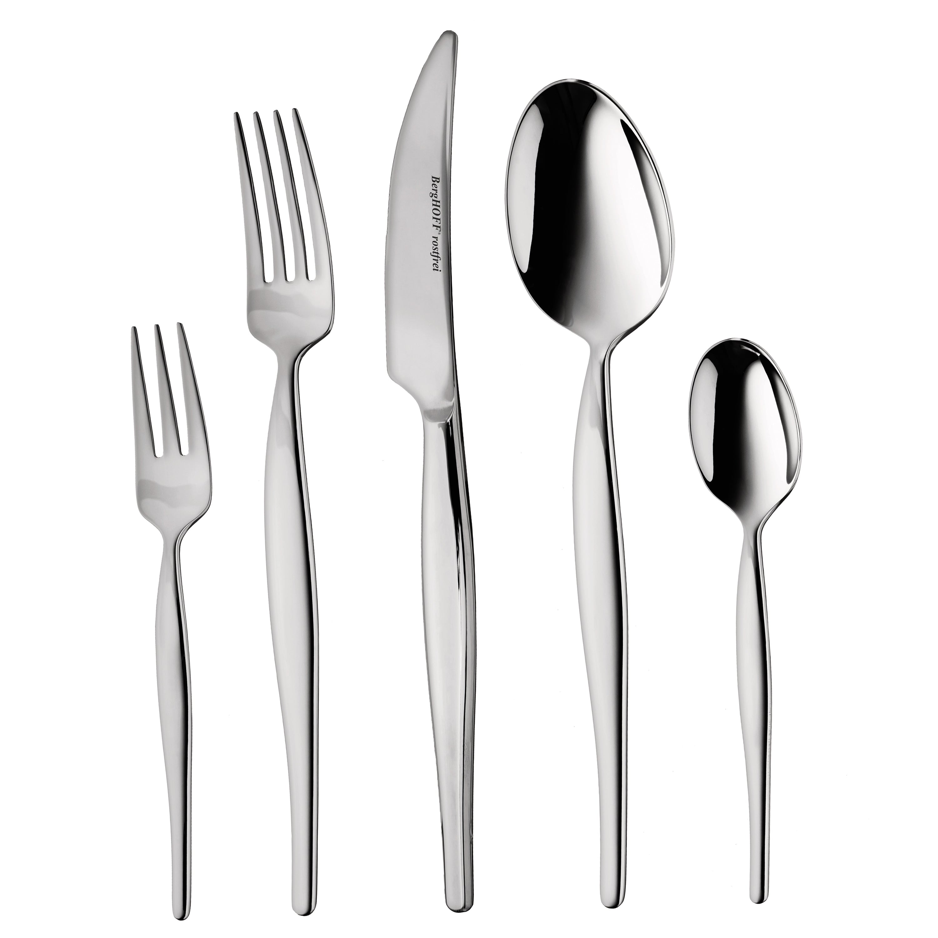 BergHOFF Essentials 30-Piece 18/10 Stainless Steel Flatware Set - Elegant & Durable Cutlery for Everyday Dining, Dinner Parties & Special Occasions