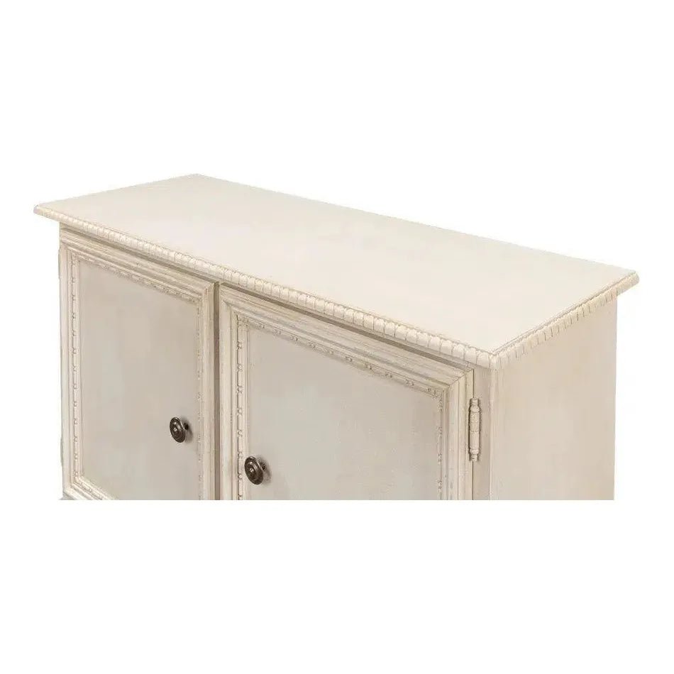 2-Door Sideboard Cabinet - Bright Lime & White Finish - Perfect for Living Room, Dining Room, or Entryway Storage