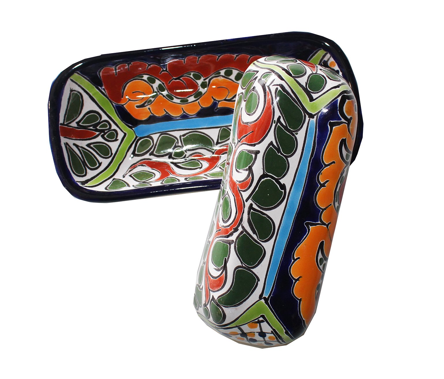 Talavera Butter Dish - Handpainted Ceramic for Kitchen Decor