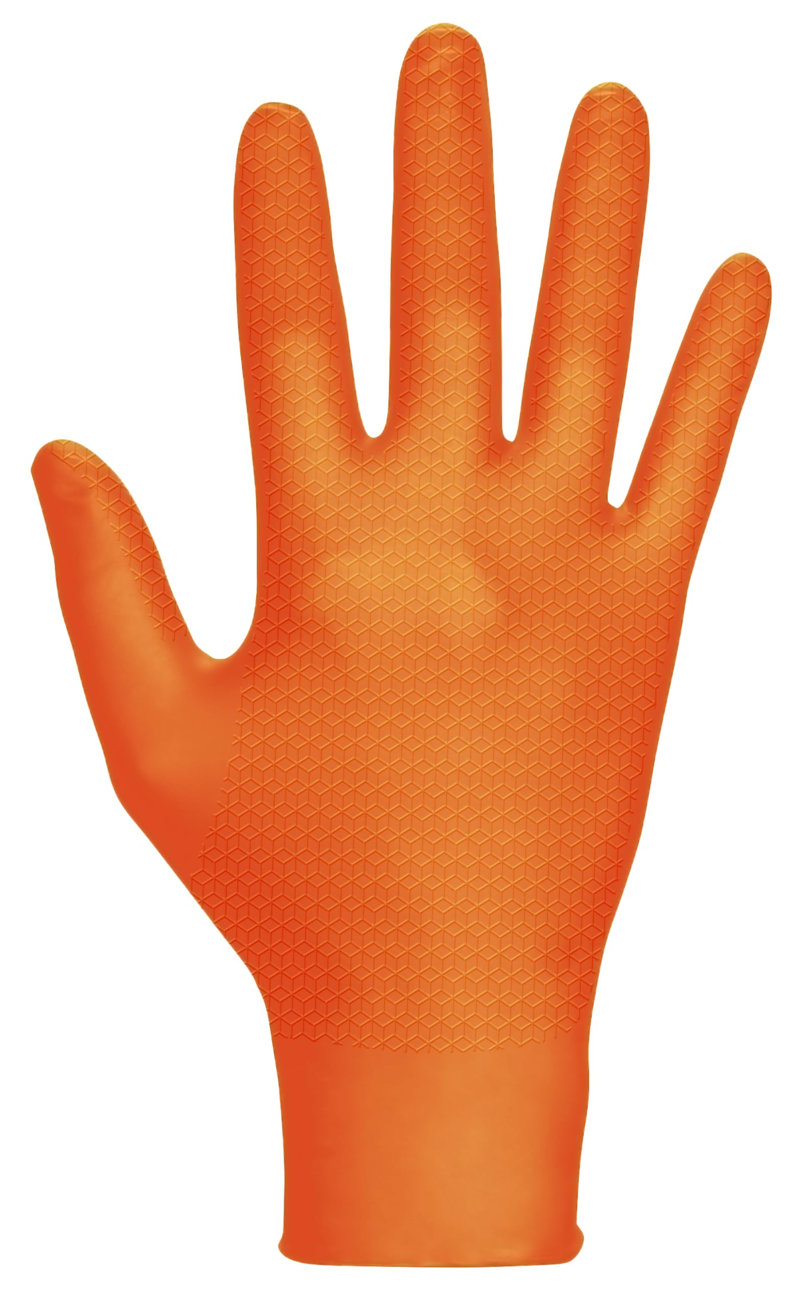 SAS Astro-Grip Powder-Free Exam Grade Nitrile Disposable Gloves - 10 Boxes (100 Gloves Each), Orange, 7 Mil - Ideal for Medical, Dental, Laboratory & Food Handling Safety