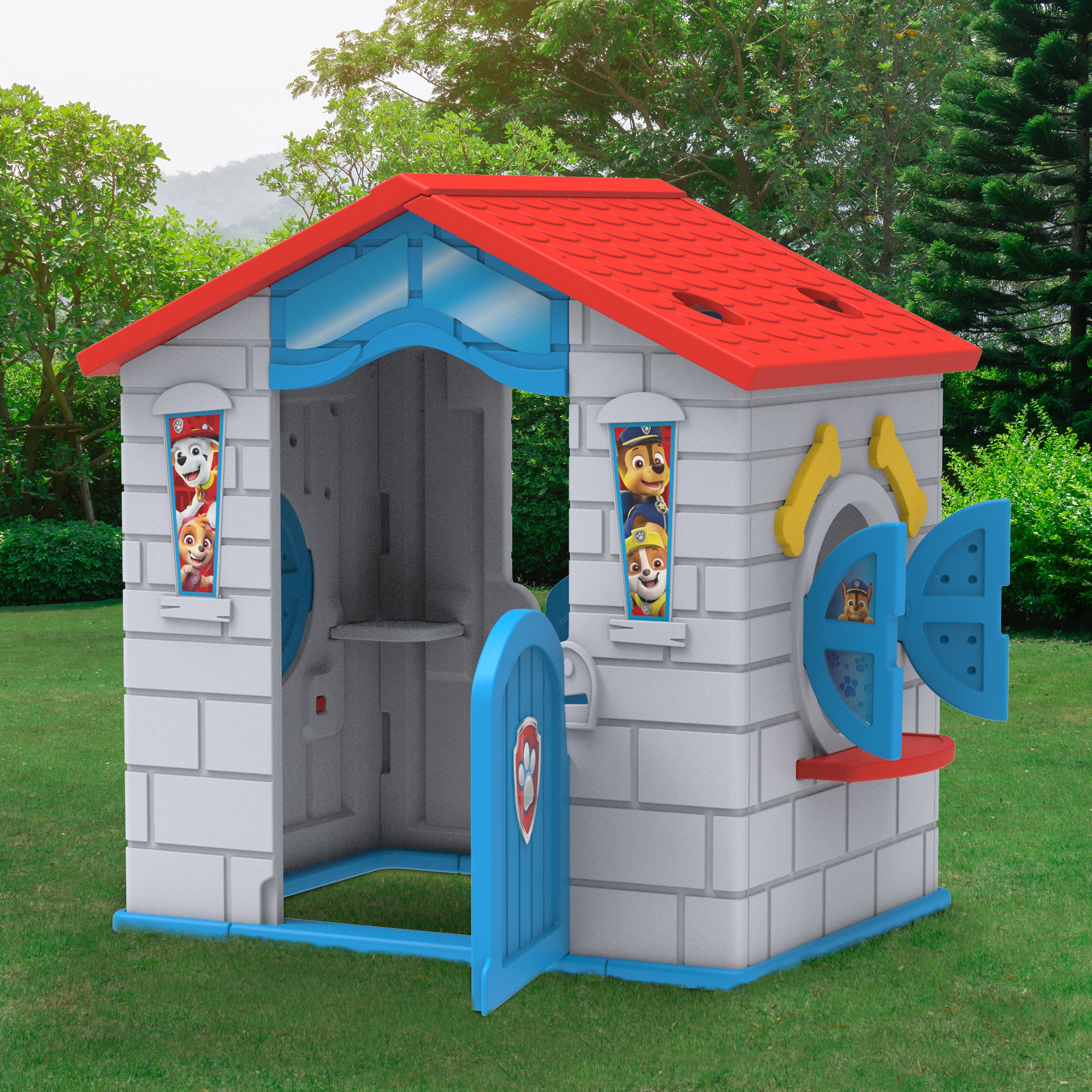 PAW Patrol Kids Playhouse - Indoor & Outdoor Plastic Play Tent for Toddlers & Children | Easy Assembly by Delta Children | Perfect for Backyard, Playroom & Birthday Parties