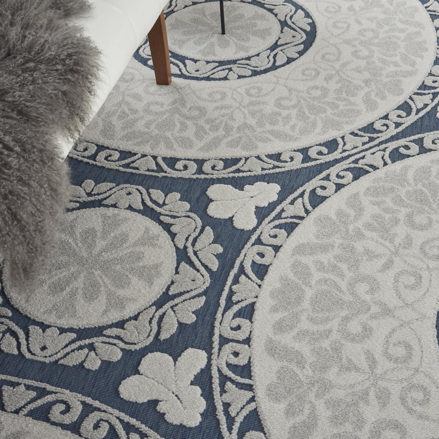 Nourison Key Largo Area Rug - Soft Non-Slip Living Room Rug, Perfect for Bedroom, Dining Room & Home Decor | 5x7 Feet