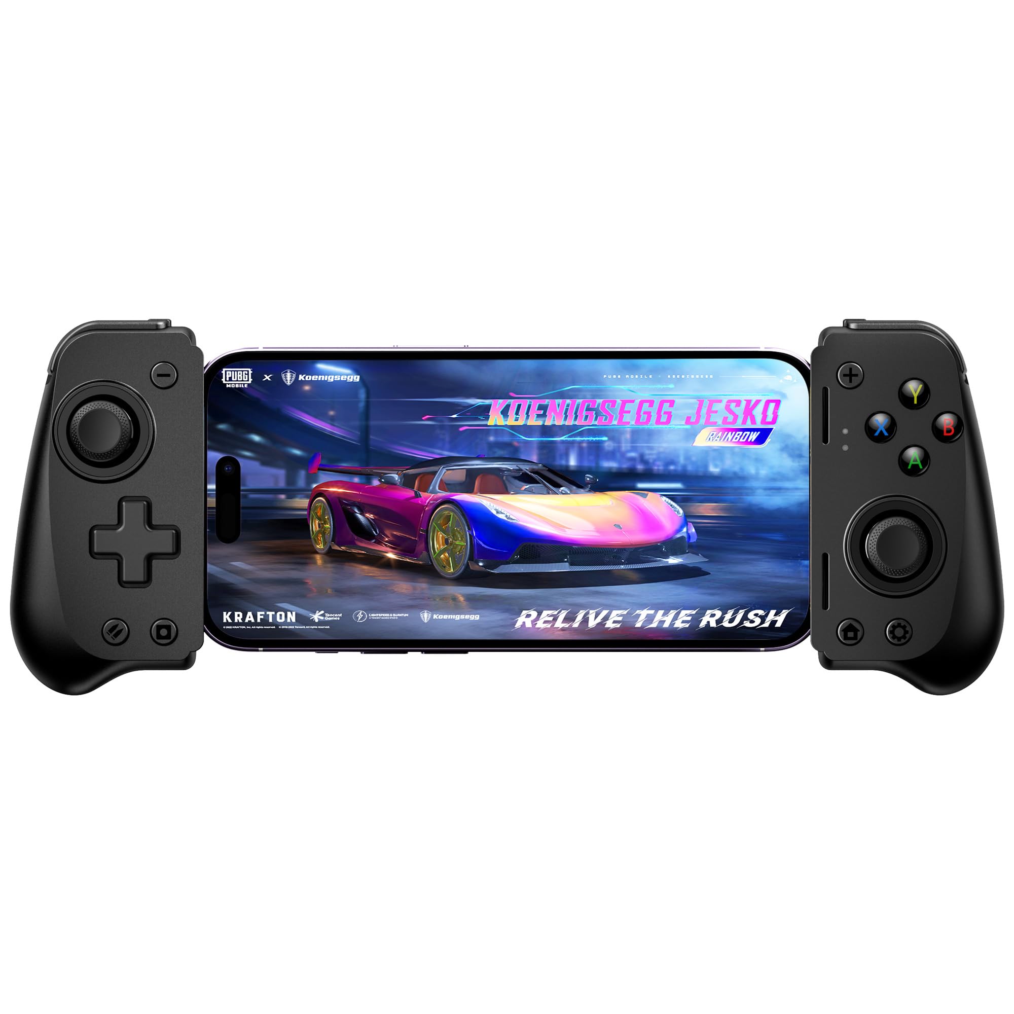 EasySMX M10 Wireless Game Controller for iPhone & iOS - Hall Effect Triggers, Dual Joysticks - Perfect for Mobile Gaming, Cloud Gaming & Console Streaming