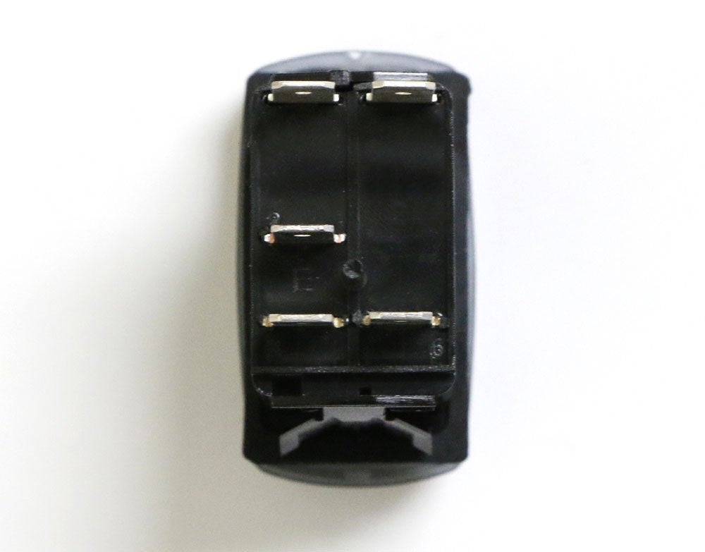 5 Pin SPST ON/OFF Blue LED Rocker Switch for Fog Lamps - Waterproof Toggle Switch for Marine, RV & Automotive Use - Ideal for Off-Road, Boats & Truck Lighting