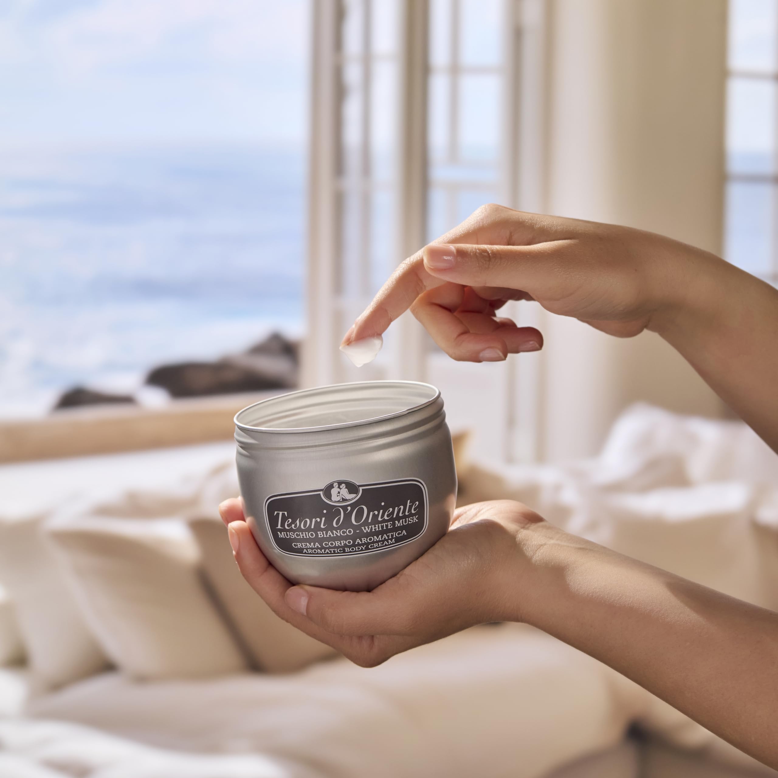 Tesori Body Cream - White Musk Scent 300ml | Hydrating & Nourishing Moisturizer for Dry Skin | Perfect for Daily Use & Spa Nights