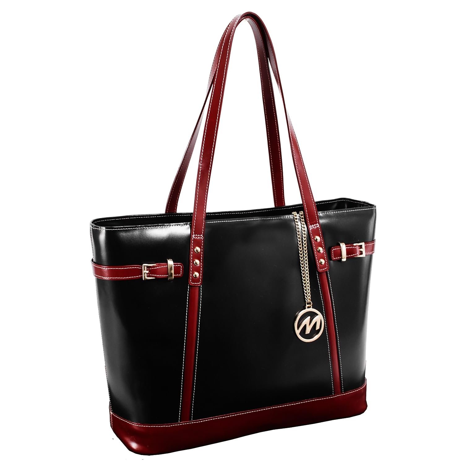 McKlein Serafina Genuine Leather Women's Tote Bag with Tablet Pocket - Stylish Work Bag for Office, Travel & Everyday Use