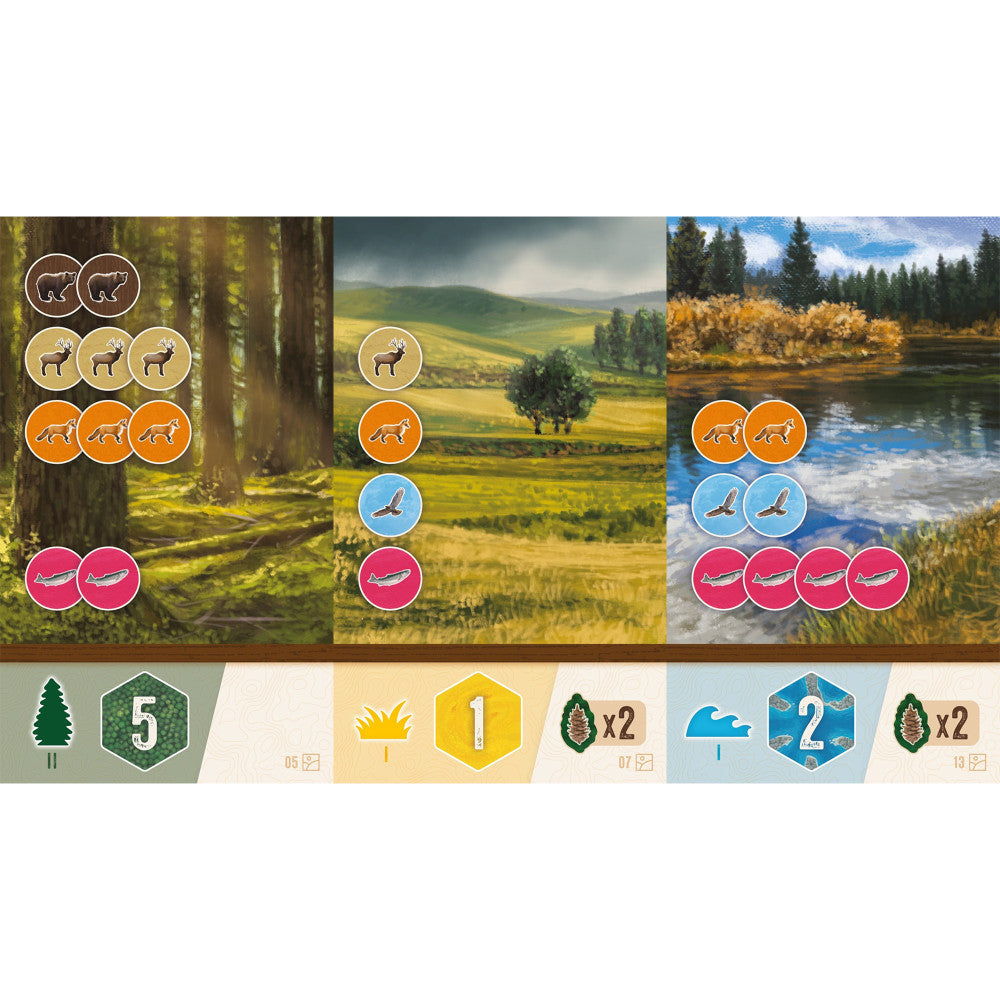 AEG Cascadia: Rolling Hills - Dynamic Flip & Write Board Game for Families | Perfect for Game Nights & Family Gatherings