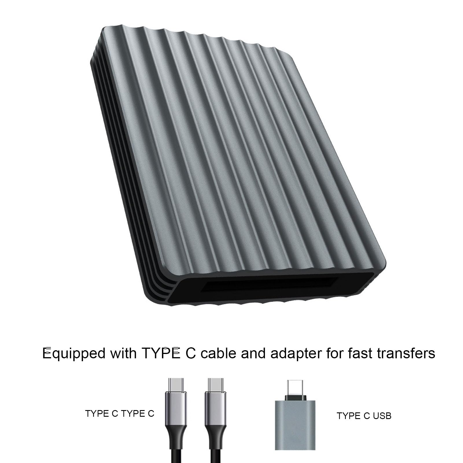 Yanmis High-Speed USB C Memory Card Reader - USB C to USB C & USB A Adapter, 10Gbps CFexpress Card Reader, Compact & Portable for MacBook, iPad Pro, DSLR, Gaming PC | Perfect for Photography, Video Editing & Data Transfer