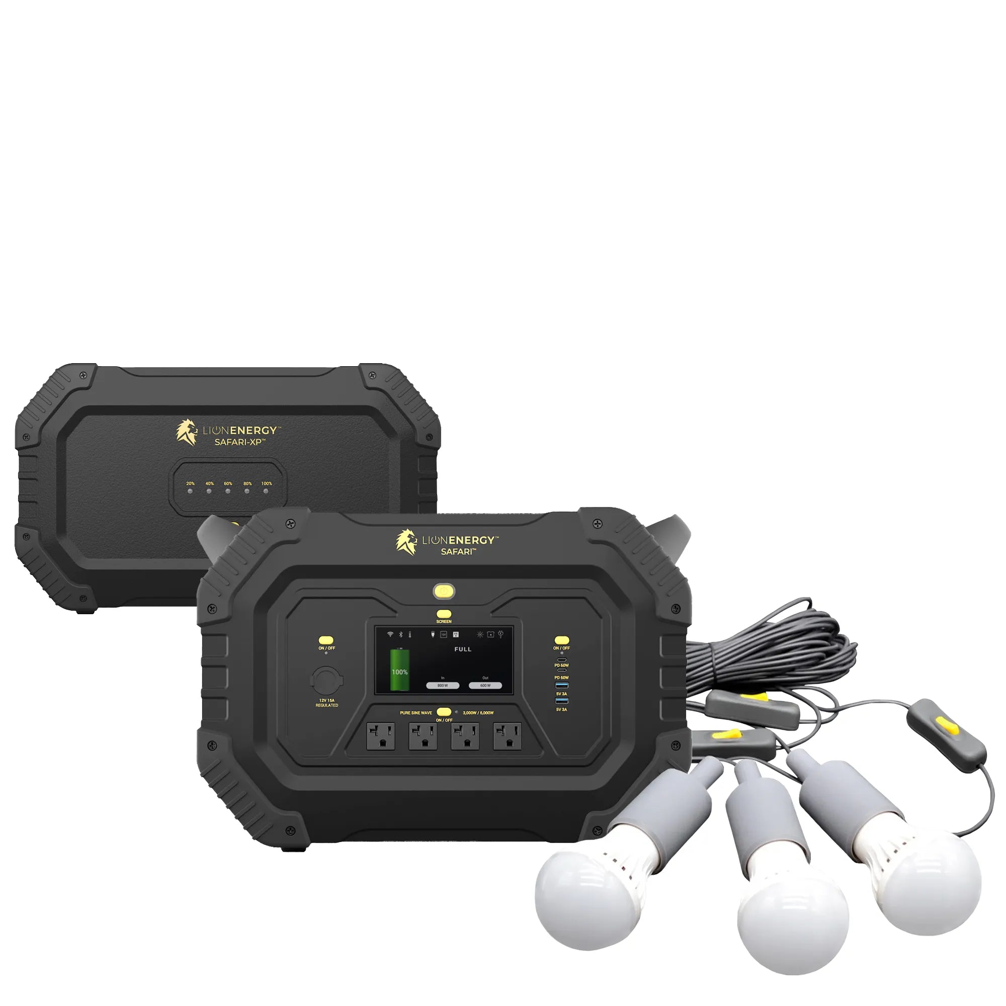 Safari+XP 3000W Portable Power Station with 4300Wh LiFePO4 Battery - Solar Generator for Camping, RV, Emergency Backup & Outdoor Adventures
