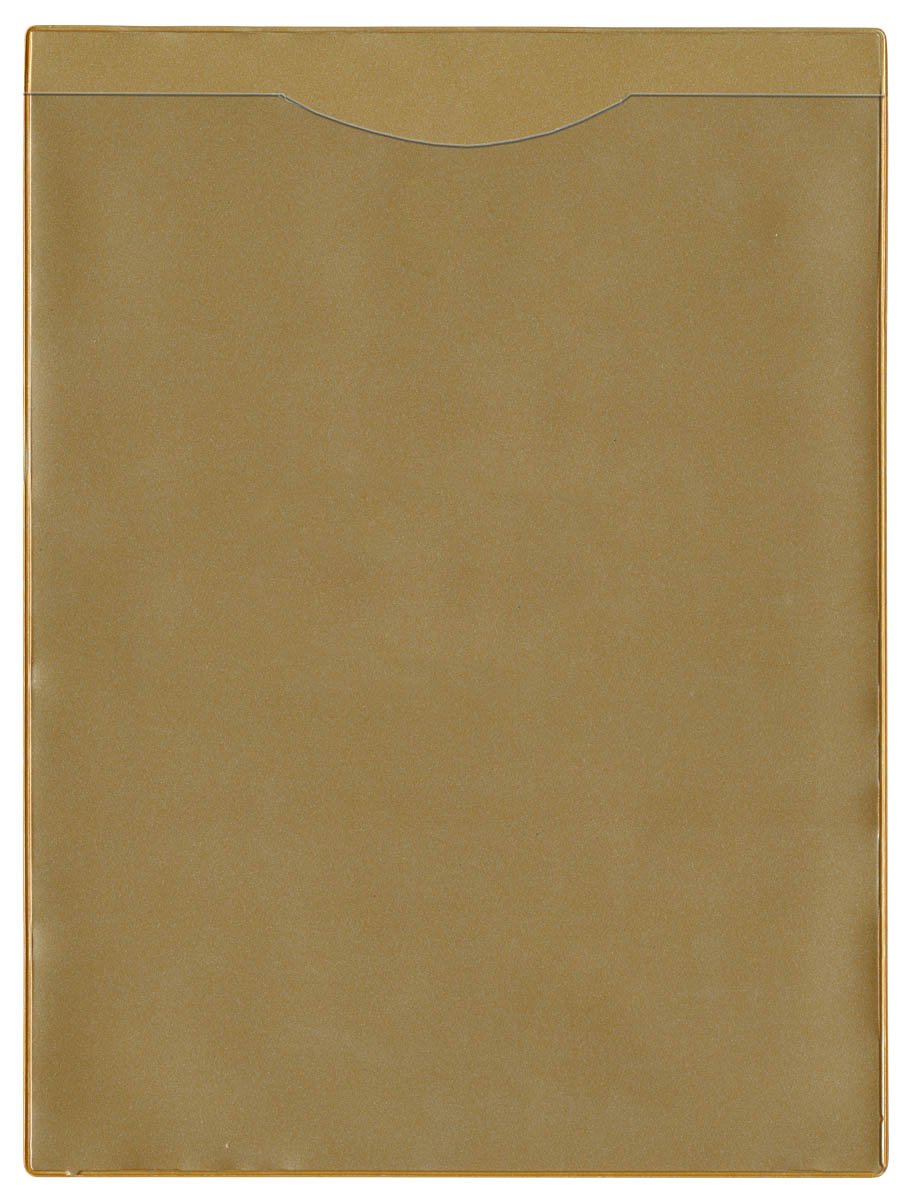 StoreSMART Magnetic Plastic File Jackets - 15-Pack Gold Open Short Side Document Protectors | Ideal for Office Filing, School Projects & Home Organization (FJ85SML-PQGOLD-15)