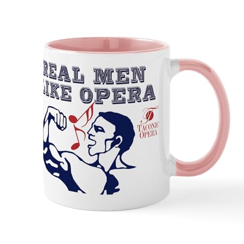 White/Pink Inside - Real Men Like Opera Mug