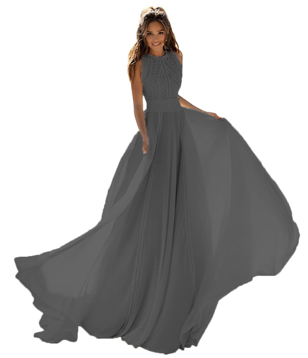 Elegant Backless Women's Halter Formal Gown - Long Bridesmaid Dress for Prom, Wedding Party & Special Occasions | Perfect for Evening Galas, Cocktail Parties & Formal Events